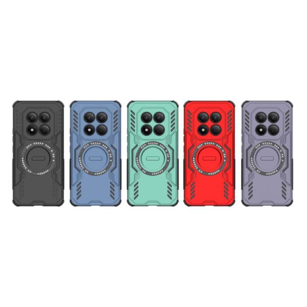 Xiaomi Redmi Note 15 Pro 4G Butterfly Armor MagSafe Magnetic Ring Shockproof Red-Θήκη Σκληρή