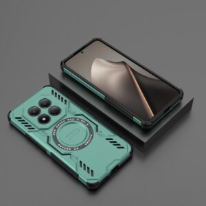 Xiaomi Redmi Note 15 Pro 4G Butterfly Armor MagSafe Magnetic Ring Shockproof Light Green-Θήκη Σκληρή