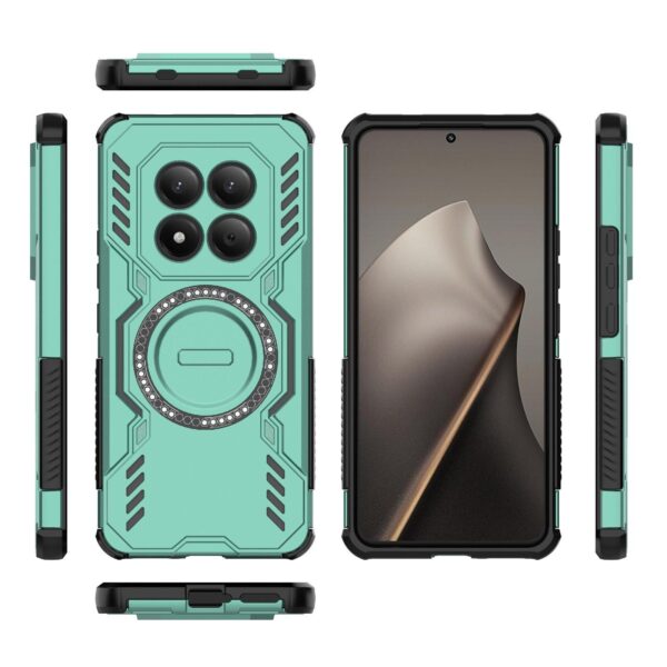 Xiaomi Redmi Note 15 Pro 4G Butterfly Armor MagSafe Magnetic Ring Shockproof Light Green-Θήκη Σκληρή