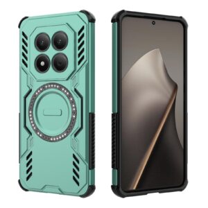 Xiaomi Redmi Note 15 Pro 4G Butterfly Armor MagSafe Magnetic Ring Shockproof Light Green-Θήκη Σκληρή