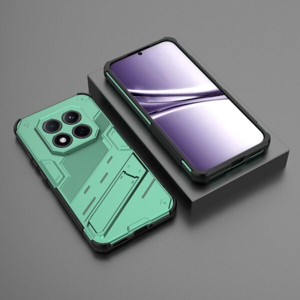 Xiaomi Redmi Note 15 Pro 5G Punk Armor 2 in 1 PC + TPU with Holder Green-Θήκη Σκληρή