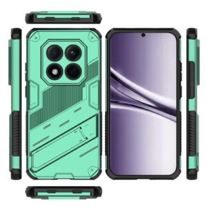 Xiaomi Redmi Note 15 Pro 5G Punk Armor 2 in 1 PC + TPU with Holder Green-Θήκη Σκληρή