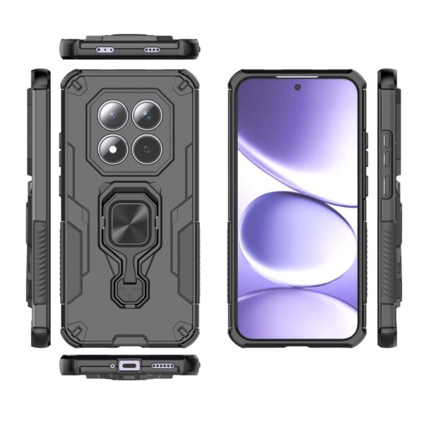 Xiaomi Redmi Note 15 Pro 5G Metal Kickstand TPU Hybrid PC Black-Θήκη Σκληρή