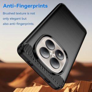 Xiaomi Redmi Note 15 Pro 4G Carbon Fiber Brushed Texture TPU Black-Θήκη Σιλικόνης