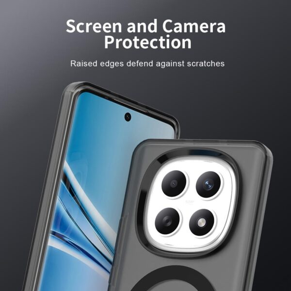 Xiaomi Redmi Note 15 5G / 4G Candy Magsafe PC Hybrid TPU Black-Θήκη Σιλικόνης