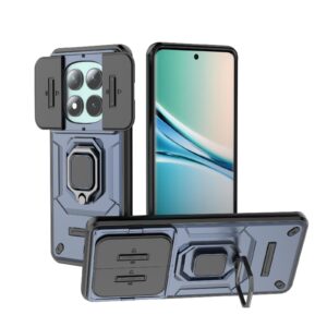 Xiaomi Redmi Note 15 5G Sliding Camshield TPU + PC Shockproof with Holder Blue-Θήκη Σκληρή