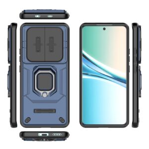 Xiaomi Redmi Note 15 5G Sliding Camshield TPU + PC Shockproof with Holder Blue-Θήκη Σκληρή