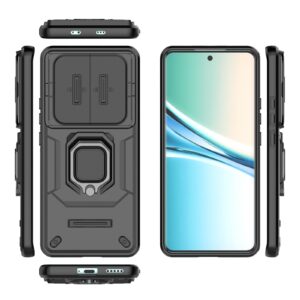 Xiaomi Redmi Note 15 5G Sliding Camshield TPU + PC Shockproof with Holder Black-Θήκη Σκληρή