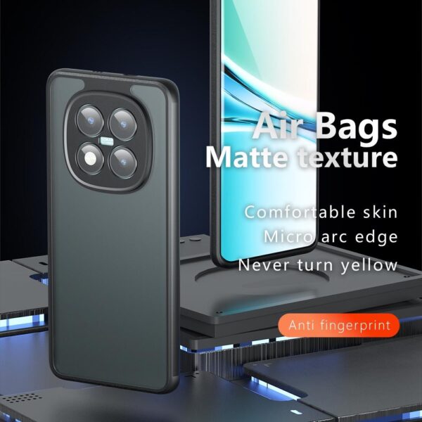 Xiaomi Redmi Note 15 5G Armor Precise Hole PC Hybrid TPU rosted Black-Θήκη Σιλικόνης