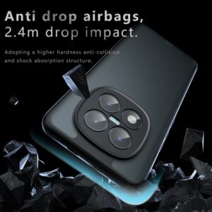 Xiaomi Redmi Note 15 5G Armor Precise Hole PC Hybrid TPU rosted Black-Θήκη Σιλικόνης