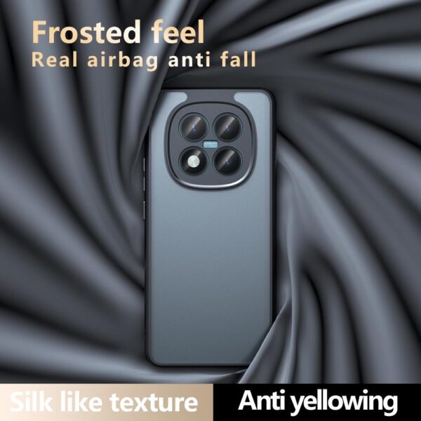 Xiaomi Redmi Note 15 5G Armor Precise Hole PC Hybrid TPU rosted Black-Θήκη Σιλικόνης