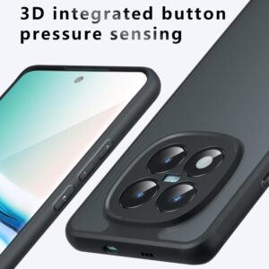 Xiaomi Redmi Note 15 5G Armor Precise Hole PC Hybrid TPU rosted Black-Θήκη Σιλικόνης