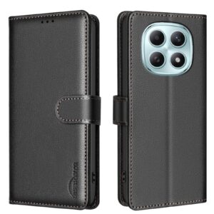 Binfen Xiaomi Redmi Note 15 5G Litchi Texture RFID Anti-theft Leather Black-Θήκη Βιβλίο