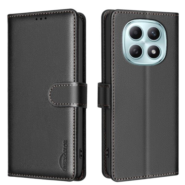 Binfen Xiaomi Redmi Note 15 5G Litchi Texture RFID Anti-theft Leather Black-Θήκη Βιβλίο