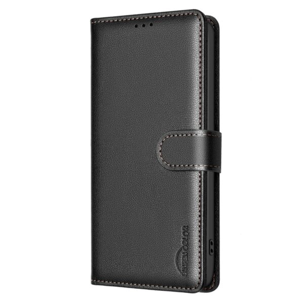 Binfen Xiaomi Redmi Note 15 5G Litchi Texture RFID Anti-theft Leather Black-Θήκη Βιβλίο