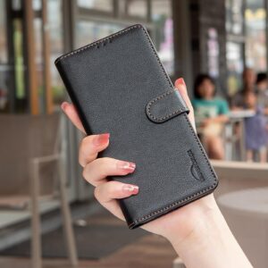 Binfen Xiaomi Redmi Note 15 5G Litchi Texture RFID Anti-theft Leather Black-Θήκη Βιβλίο