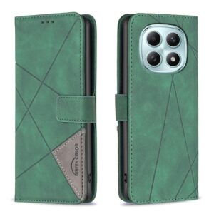 Binfen Xiaomi Redmi Note 15 Pro 4G Magnetic Buckle Rhombus Texture Leather Green-Θήκη Βιβλίο