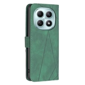 Binfen Xiaomi Redmi Note 15 Pro 4G Magnetic Buckle Rhombus Texture Leather Green-Θήκη Βιβλίο