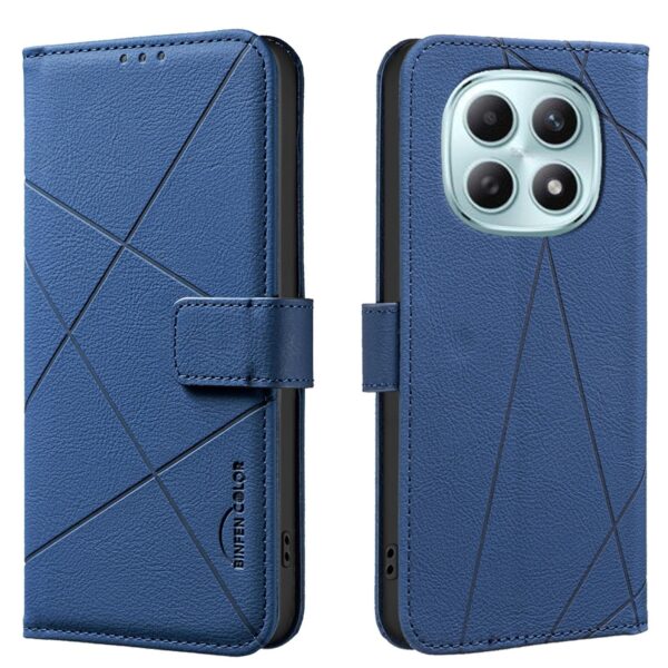 Binfen Xiaomi Redmi Note 15 5G Geometric Pattern RFID Leather Blue-Θήκη Σκληρή