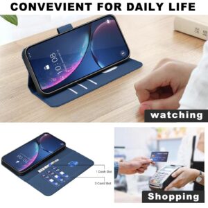 Binfen Xiaomi Redmi Note 15 5G Geometric Pattern RFID Leather Blue-Θήκη Σκληρή