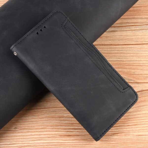 Xiaomi Redmi Note 15 Pro+ 5G /Poco M8 Pro 5G Skin Feel Calf Texture Card Slots Leather Black-Θήκη Βιβλίο