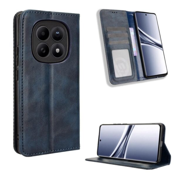 Xiaomi Redmi Note 15 5G / 4G / Poco M8 5G Magnetic Buckle Retro Texture Leather Blue-Θήκη Βιβλίο