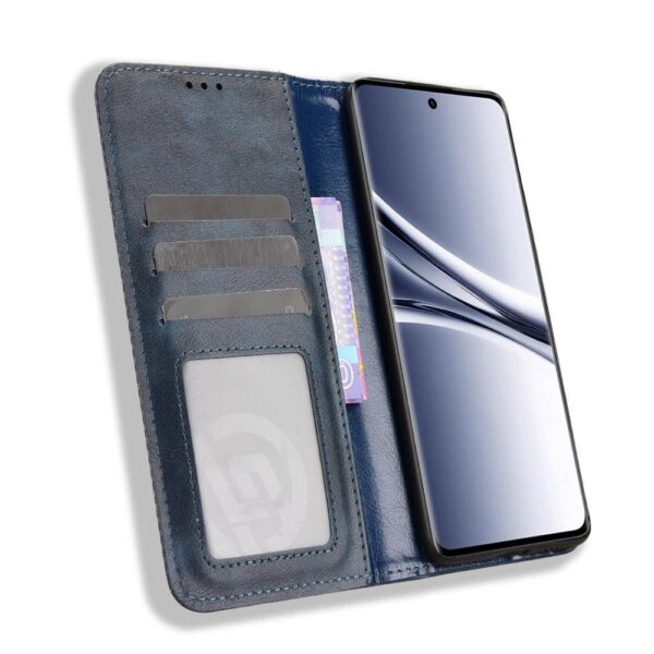 Xiaomi Redmi Note 15 5G / 4G / Poco M8 5G Magnetic Buckle Retro Texture Leather Blue-Θήκη Βιβλίο