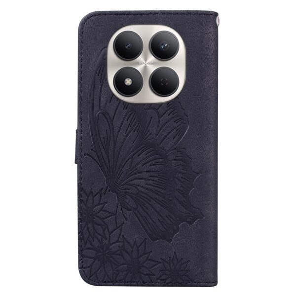 Xiaomi Redmi Note 15 Pro+ 5G Retro Skin Feel Butterflies Embossing Horizontal Flip Leather Black-Θήκη Βιβλίο