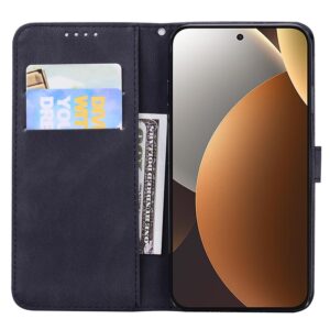 Xiaomi Redmi Note 15 Pro+ 5G Retro Skin Feel Butterflies Embossing Horizontal Flip Leather Black-Θήκη Βιβλίο