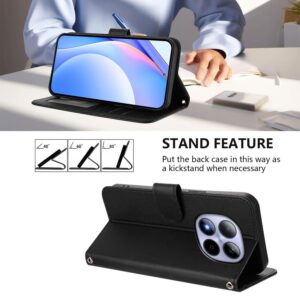 Xiaomi Redmi Note 15 Pro 5G Litter Panda Embossing RFID Leather with Lanyard Black-Θήκη Βιβλίο