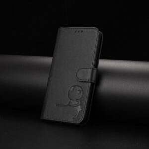 Xiaomi Redmi Note 15 Pro 5G Litter Panda Embossing RFID Leather with Lanyard Black-Θήκη Βιβλίο