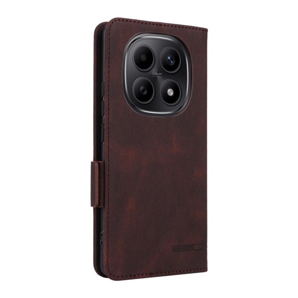 Xiaomi Redmi Note 15 5G / 4G / Poco M8 5G Magnetic Clasp Leather Brown-Θήκη Βιβλίο