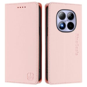 Xiaomi Redmi Note 15 Pro 5G RC01 Dual-Folded Magnetic Suction RFID Leather Pink-Θήκη Βιβλίο