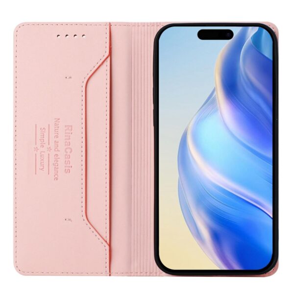 Xiaomi Redmi Note 15 Pro 5G RC01 Dual-Folded Magnetic Suction RFID Leather Pink-Θήκη Βιβλίο