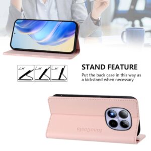 Xiaomi Redmi Note 15 Pro 5G RC01 Dual-Folded Magnetic Suction RFID Leather Pink-Θήκη Βιβλίο