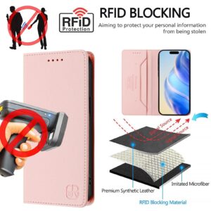 Xiaomi Redmi Note 15 Pro 5G RC01 Dual-Folded Magnetic Suction RFID Leather Pink-Θήκη Βιβλίο