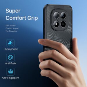 Dux Dusis Xiaomi Redmi Note 15 Pro 5G Series TPU + PC Frosted Feel Black-Θήκη Σιλικόνης