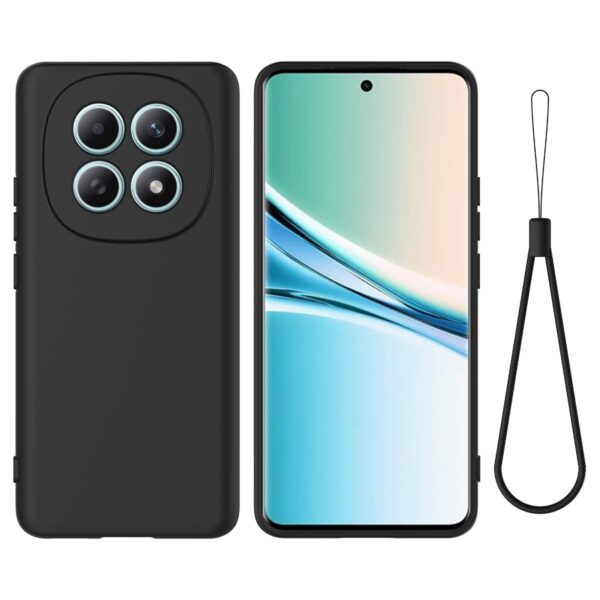 Xiaomi Redmi Note 15 4G Solid Color Liquid Silicone Dropproof Full Coverage Black-Θήκη Σιλικόνης