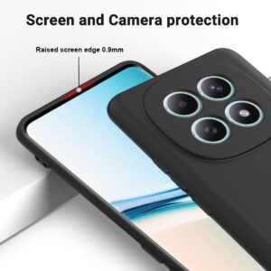 Xiaomi Redmi Note 15 4G Solid Color Liquid Silicone Dropproof Full Coverage Black-Θήκη Σιλικόνης