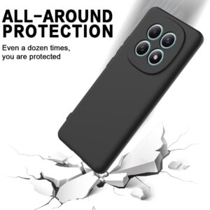 Xiaomi Redmi Note 15 4G Solid Color Liquid Silicone Dropproof Full Coverage Black-Θήκη Σιλικόνης