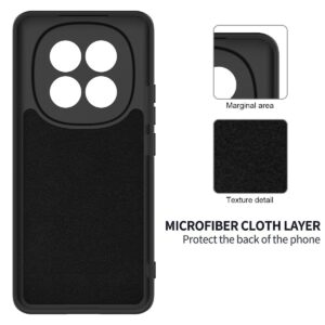 Xiaomi Redmi Note 15 4G Solid Color Liquid Silicone Dropproof Full Coverage Black-Θήκη Σιλικόνης