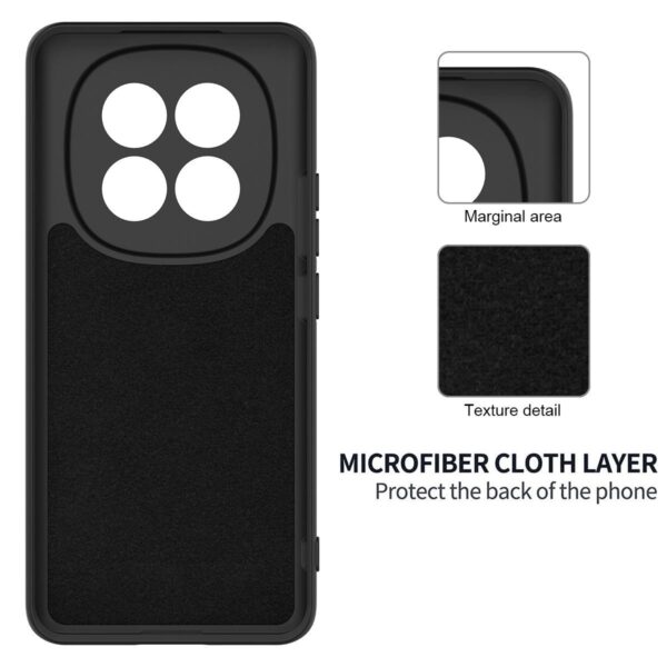 Xiaomi Redmi Note 15 4G Solid Color Liquid Silicone Dropproof Full Coverage Black-Θήκη Σιλικόνης