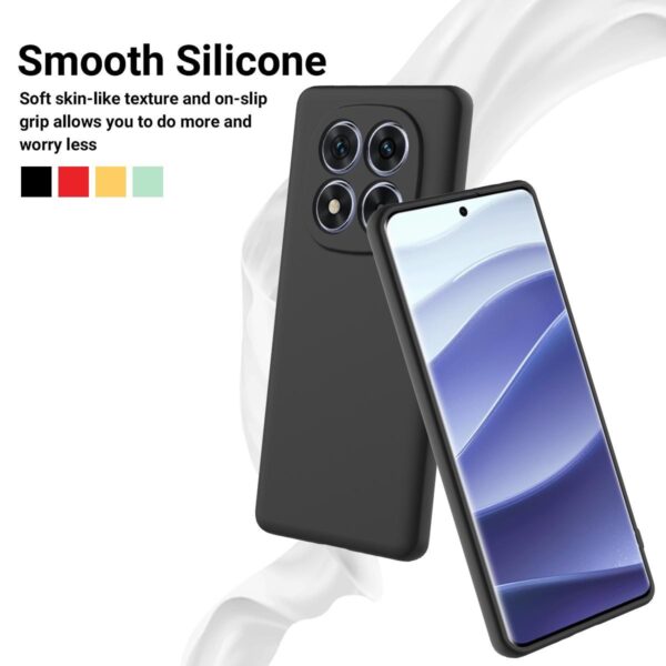 Xiaomi Redmi Note 15 Pro+ 5G / Poco M8 Pro 5G Solid Color Liquid Silicone Dropproof Full Coverage Black-Θήκη Σιλικόνης