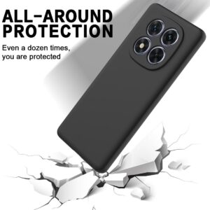 Xiaomi Redmi Note 15 Pro+ 5G / Poco M8 Pro 5G Solid Color Liquid Silicone Dropproof Full Coverage Black-Θήκη Σιλικόνης