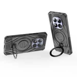 Xiaomi Redmi Note 15 Pro 5G Star Ring Metallic Pivot Bracket Magnetic Black-Θήκη Σιλικόνης