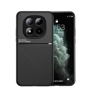 Xiaomi Redmi Note 15 Pro+ 5G /Poco M8 Pro 5G Classic Tilt Strip Grain Magnetic PC Hybrid TPU Black-Θήκη Σκληρή