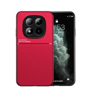 Xiaomi Redmi Note 15 Pro+ 5G/ Poco M8 Pro 5G Classic Tilt Strip Grain Magnetic PC Hybrid TPU Red-Θήκη Σκληρή