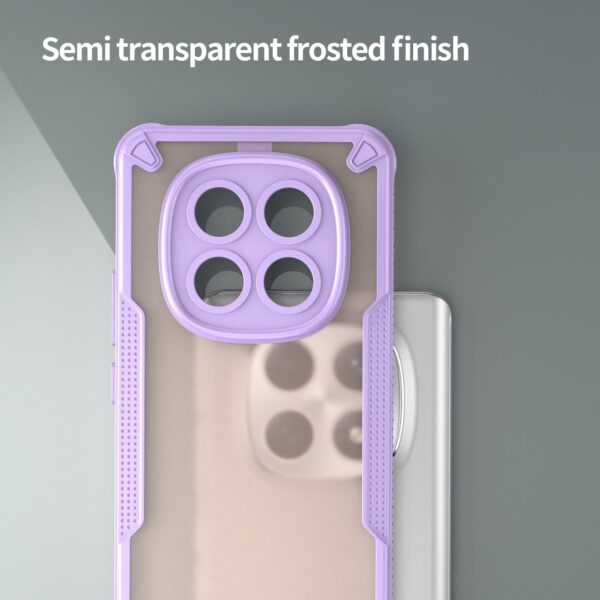 Xiaomi Redmi Note 15 4G / 5G Armor Glaze PC Hybrid TPU Purple-Θήκη Σιλικόνης