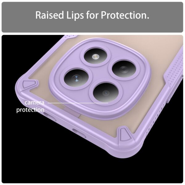 Xiaomi Redmi Note 15 4G / 5G Armor Glaze PC Hybrid TPU Purple-Θήκη Σιλικόνης