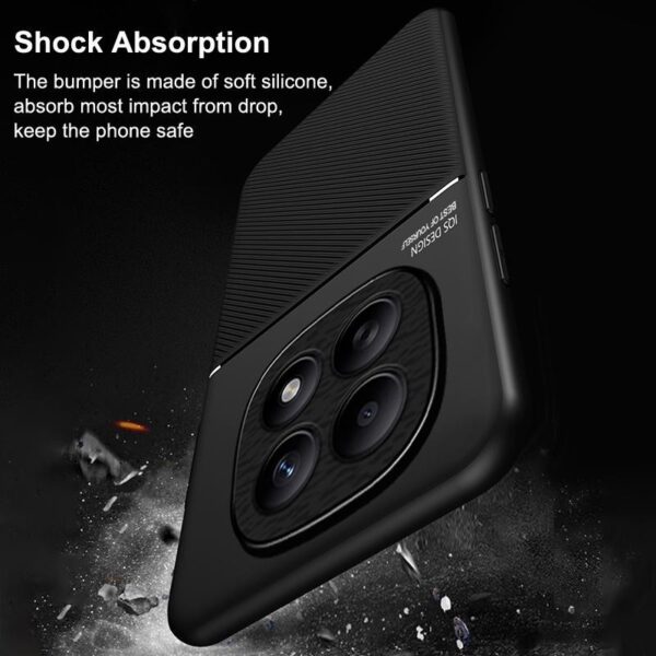 Xiaomi Redmi Note 15 Pro+ 5G/ Poco M8 Pro 5G Classic Tilt Strip Grain Magnetic PC Hybrid TPU Blue-Θήκη Σκληρή